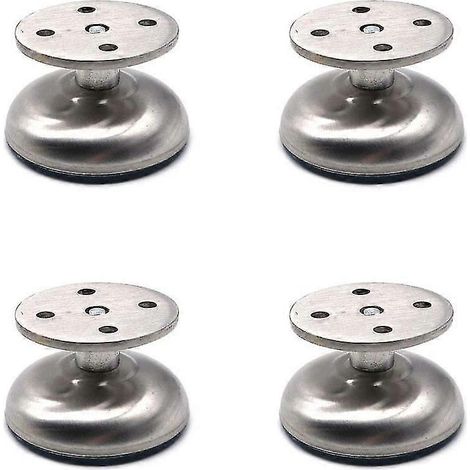 Quatre pieds de meubles réglables, de 3,5 cm de long, en acier inoxydable épais, adaptés aux tables basses, meubles TV, meubles de salle de bain, etc. (1/5)