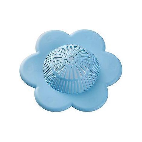Protection de bonde en silicone, filtre d'évier de cuisine avec ventouse, filtre de bonde de baignoire, filtre pour évier de cuisine et de salle de bain (bleu) (1/5)