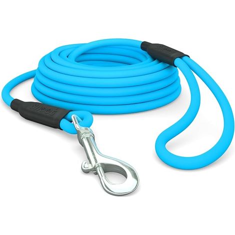 Dog Leash, Waterproof Walking Lead with Handle, Heavy Duty Lead for Outdoor Training Cyan-Blue