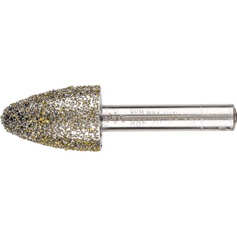 PFERD TOOLS Diamant-Schleifstift Rundbogen 20x30x8 mm D852 zum Schleifen von Grau-und Sphäroguss
