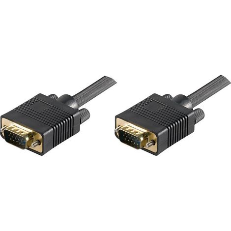 MicroConnect MONGG7B - 7 m - VGA (D-Sub) - VGA (D-Sub) - Mâle - Mâle - Noir