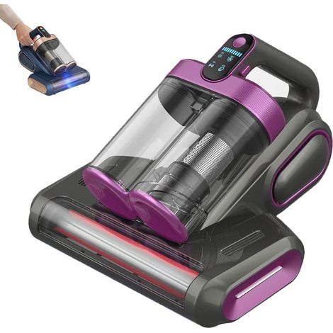 Aspirateur à matelas puissant 13 kPa, élimine les particules cachées pour un air plus propre, aspirateur portable pour lit, canapé et tapis (violet) (1/5)