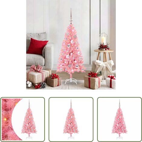 vidaXL Árbol de Navidad Rosa 120 cm PVC (1/5)