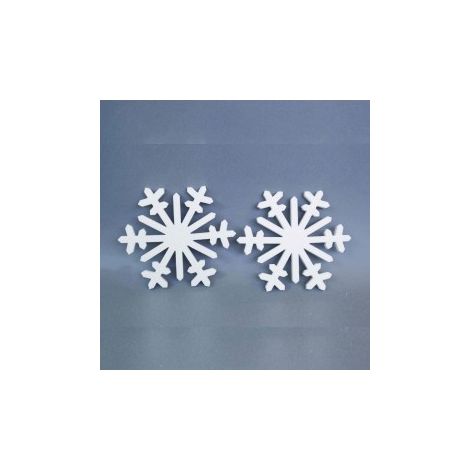 Weihnachts-Styropor-Schneeflocken-Set 30x1,5 cm 2 Stück