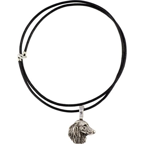 Dachshund V - collar para perros, colgante bañado en plata para amantes de los perros, joyería discreta de Art-Dog (1/5)