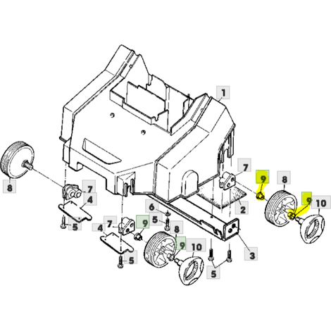 Entretoise de roue John Deere SA440 SA494 SA495 SA493 SA728 sabo SA18758