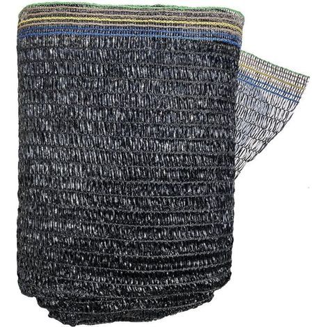 Filet d'ombrage 55 % en maille résistante aux UV pour serre de jardin, fleurs et plantes, noir (2 x 3 m)