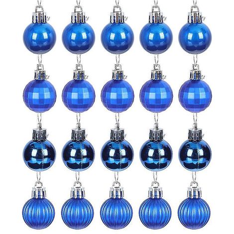 24 Stück Weihnachtsbaumkugeln
