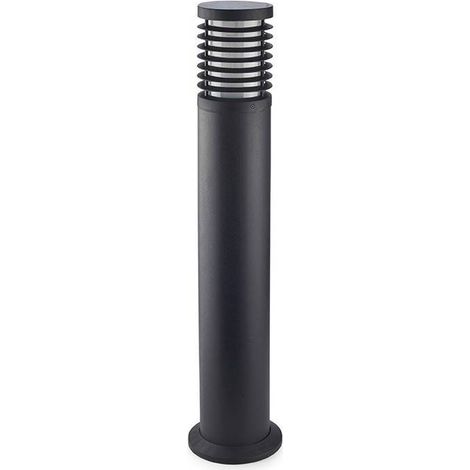 Leds-C4 Nott - Grande borne d'éclairage extérieure à 1 ampoule noire IP65, E27 (1/2)