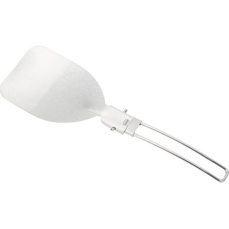 Cuillère de cuisine pliable en acier inoxydable 304, anti-brûlure, idéale pour les pique-niques et le camping. (1/5)
