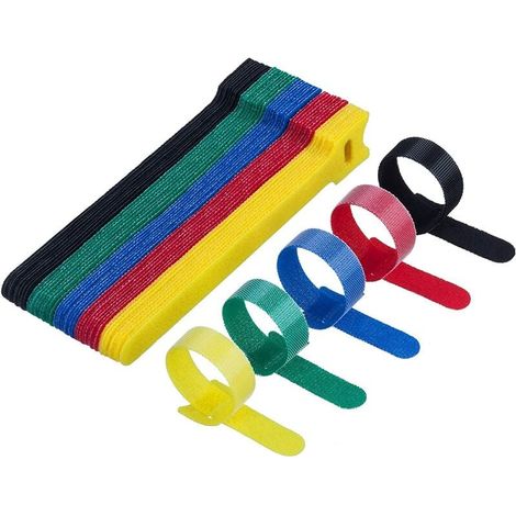 attaches velcro réutilisables pour câble 12 150mm Lot de 50 (1/5)