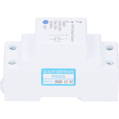 Compteur Intelligent WiFi, télécommande, interrupteur de minuterie, fournitures industrielles TM607 80A AC85-300V (1/5)
