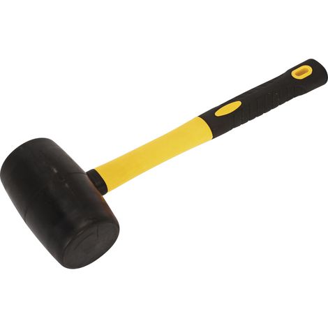 Sealey RMB150 Rubber Mallet 1.5lb with Fibreglass Shaft