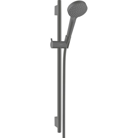 Set doccia con asta doccia nero opaco - Hansgrohe Vernis Blend (1/10)
