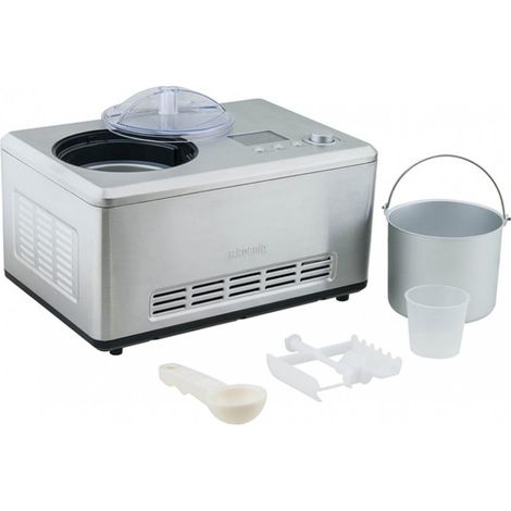 Turbine à glace HF320 – Capacité 2 L – Préparation rapide 30 min – Écran LCD – Arrêt automatique – Bol inox amovible – Hkoenig