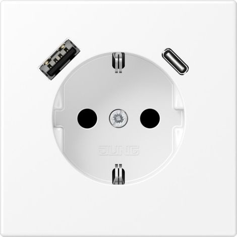SCHUKO Steckdose mit USB Typ AC (1/3)