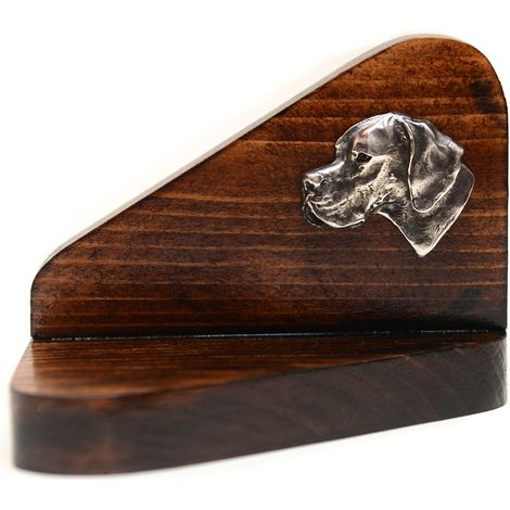 Pointer I - un chandelier en bois orné d'un chien, un porte-bougie chauffe-plat, un hommage canin par Art-Dog (1/5)