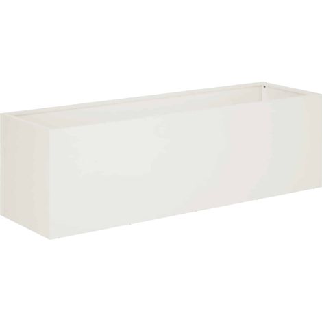 Macetero de Jardín Blanco 80 x 30 x 30 cm vidaXL