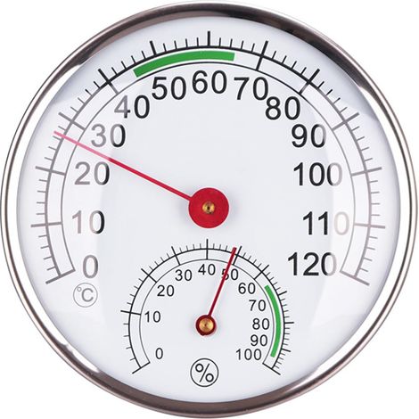 Thermomètre hygromètre Fahrenheit hygrothermographe outil mesure température adapté hôtels familiaux serres thermomètre hygromètre (1/5)