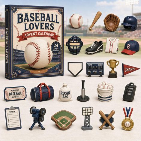 2026 Sport-Adventskalender 2D Baseball Sammler-Überraschungsbox