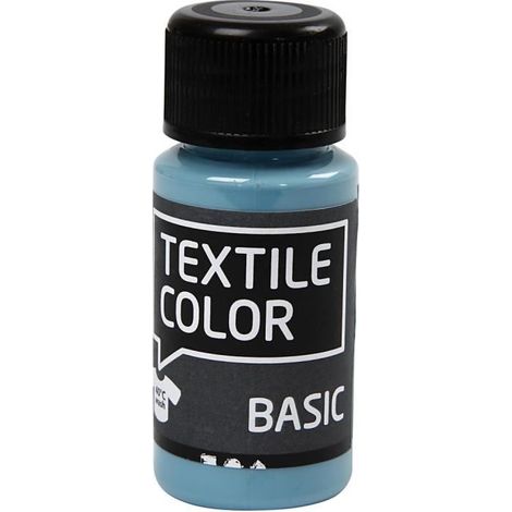 Peinture pour textile - Réf 34197 - À base d'eau - Couleur bleu - Durable et fixable au fer