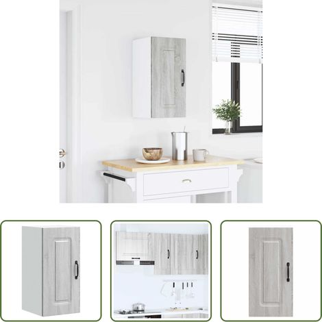 Holzwerkstoff - Küchen-Hängeschrank Kalmar Grau Sonoma Holzwerkstoff (1/5)