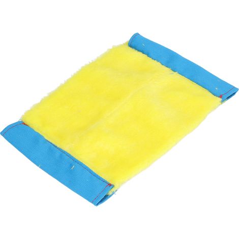 Hamac suspendu moelleux pour loir, écureuil, sugar glider, perroquet - Nid douillet en peluche, chaud et doux, grand modèle jaune (1/5)