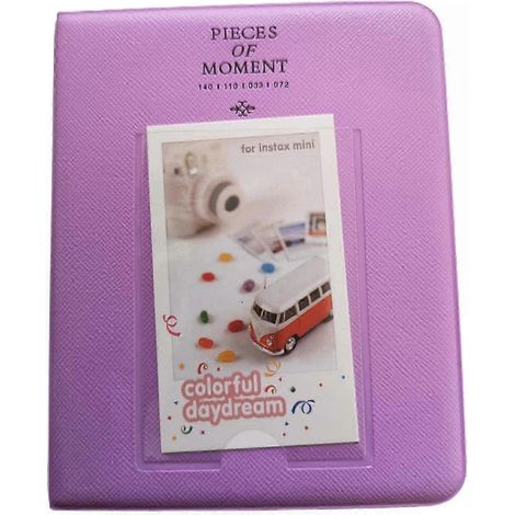 Album photo mini 3 pouces 64 pochettes, organiseur multifonction à inserts pour photos, idéal maison extérieur voyage, blanc (1/5)