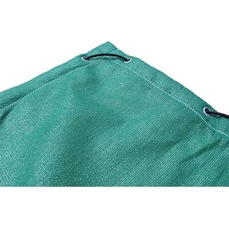 Tissu en bandelettes de polyéthylène pour conteneurs, perméable à l'air, couleur verte, dimensions 3,5 x 5,0 m