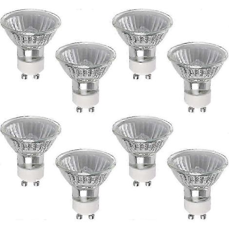 Ampoule halogène GU10 50W, 8 spots, 220V, blanc chaud 2800K, dimmable (1/5)