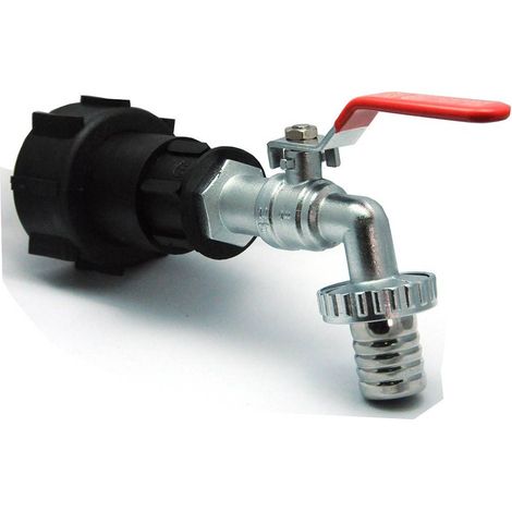 Raccord s60s6 en polypropylène robinet laiton sortie 32mm, embout male cannelé 25mm (1/2)