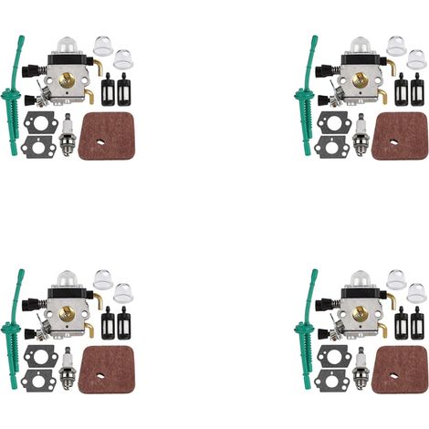 4X Le Carburateur Convient pour FS55 FS55R FS38 FS45 FS46 KM55 HL45 FS45L FS45C FS46C FS55C FS55RC la Tondeuse Une Gazon Désherbeur (1/5)