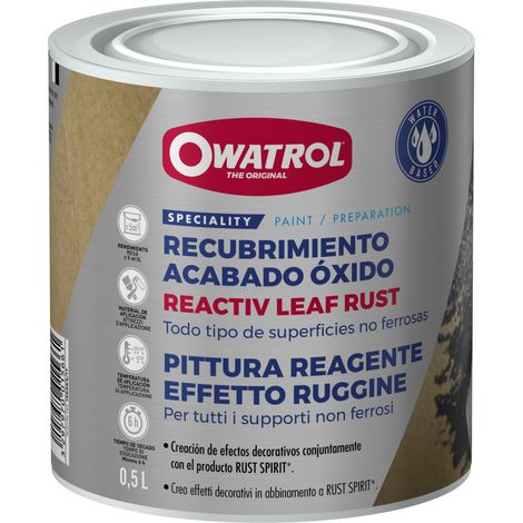 Revestimiento aspecto hierro Owatrol REACTIV LEAF RUST  0,5 litro (1/4)