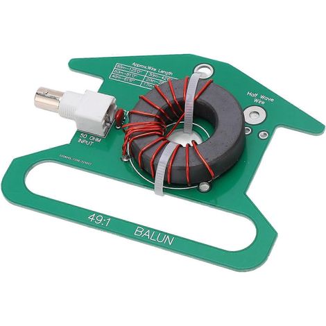 Circuit imprimé balun, transformateur symétrique/asymétrique 49:1, antenne accordable ondes courtes, 5–35 MHz