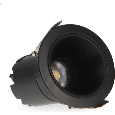 IluminaShop - Foco Downlight LED Orientable Black Cobve 7W CCT IP20  3000+4000+6000