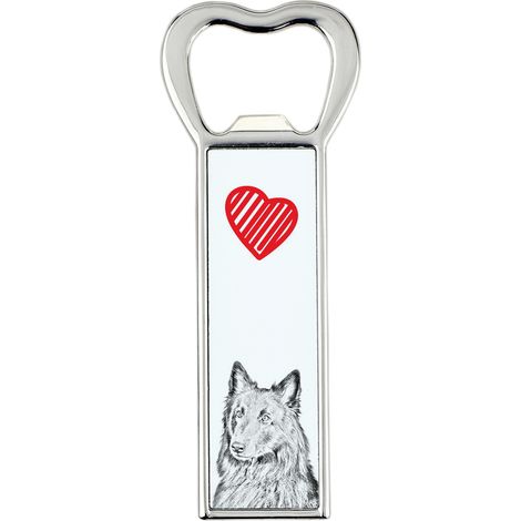 Pastore belga, cane da montagna belga - apribottiglie con cane, apri frigo personalizzato, regalo unico per uomo di Art-Dog (1/5)