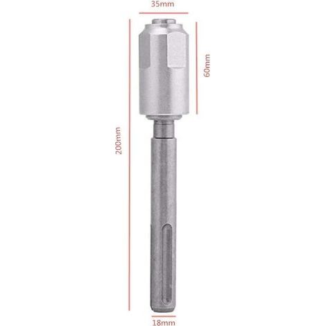 SDS Max auf SDS Plus Adapter, SDS Plus Bohrfutter-Verlängerungsadapter, Schnellwechsel-Schaftwerkzeug für alle gängigen SDS Max Bohrmaschinen (1/4)