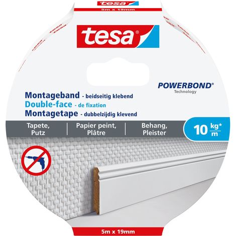 Tesa Powerbond nastro di montaggio bianco 19 mm x 5 m (1/5)