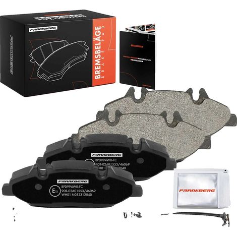 Pastillas de freno de 20 mm de grosor, 164,7 mm de ancho y 61,6 mm de alto, compatibles con los sistemas de frenado premium de Mercedes-Benz. (1/5)
