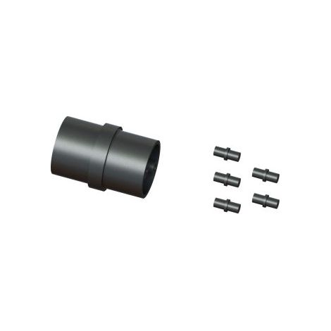 Lot Assembleurs pour 1 Main courante Ø50 mm et 5 Lisses Ø16 mm - Finition RAL7016 Sablé (1/2)
