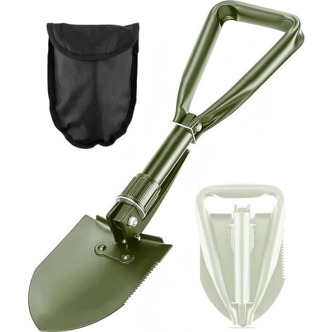 Pelle à creuser – Pelle pliante légère en acier à haute teneur en carbone pour camping, randonnée, voiture, urgence, maison, jardin (1/5)