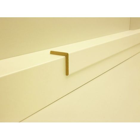 B.S. Bauprogramm Winkelleiste 260 cm 28 x 28 mm Weiß hochglanz Leisten