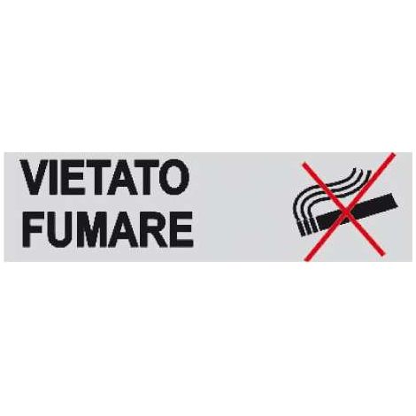 Cartello Adesivo Vietato Fumare 4x15 cm