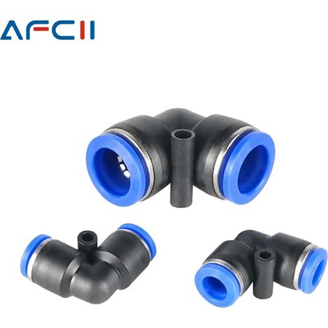 Raccord pneumatique (PV-4MM) - Connecteur de tuyau - Raccord rapide pour air - PU PE PV PY HVFF BUC (1/5)