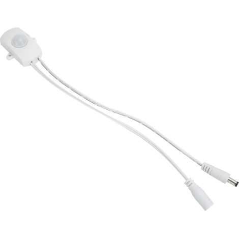 Détecteur de Mouvement Infrarouge LED pour Ruban LED 6V-24V, Capteur de Présence Blanc