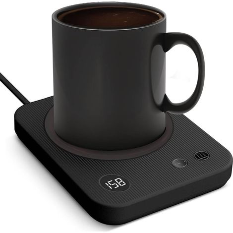 Chauffe-tasse à café, chauffe-café électrique avec arrêt automatique pour bureau, chauffe-bougies avec 3 températures, chauffe-boissons pour cacao, cadeaux d'anniversaire (1/5)