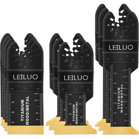 Multitool Sägeblätter Holz Nägel Trockenbau Tasche 10tlg Titan (1/5)