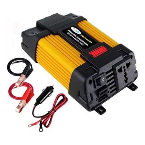 Onduleur de voiture 500 W DC 12 V à 110 V AC avec adaptateur de voiture double ports USB 4,2 A (500 W) (1/5)