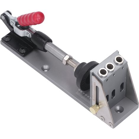 Set aus Taschenlochbohrern, Dübelbohrern und Schrauben aus gehärteter Aluminiumlegierung für die Holzbearbeitung (1/5)