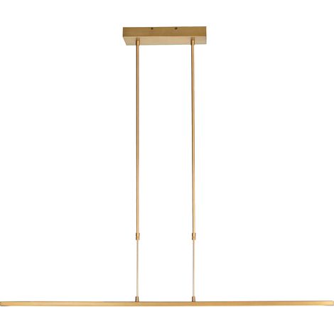 Steinhauer - lámpara colgante - Zelena LED - dorado - plástico